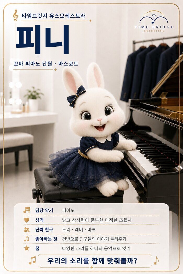 피니 — 꼬마 피아노 단원 마스코트